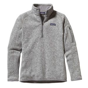Patagonia Women 1/4 Zip Better Sweater Birch White